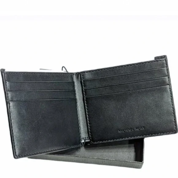 New Michael Kors Jet Set Leather Billfold Slim Mens - Picture 4 of 12